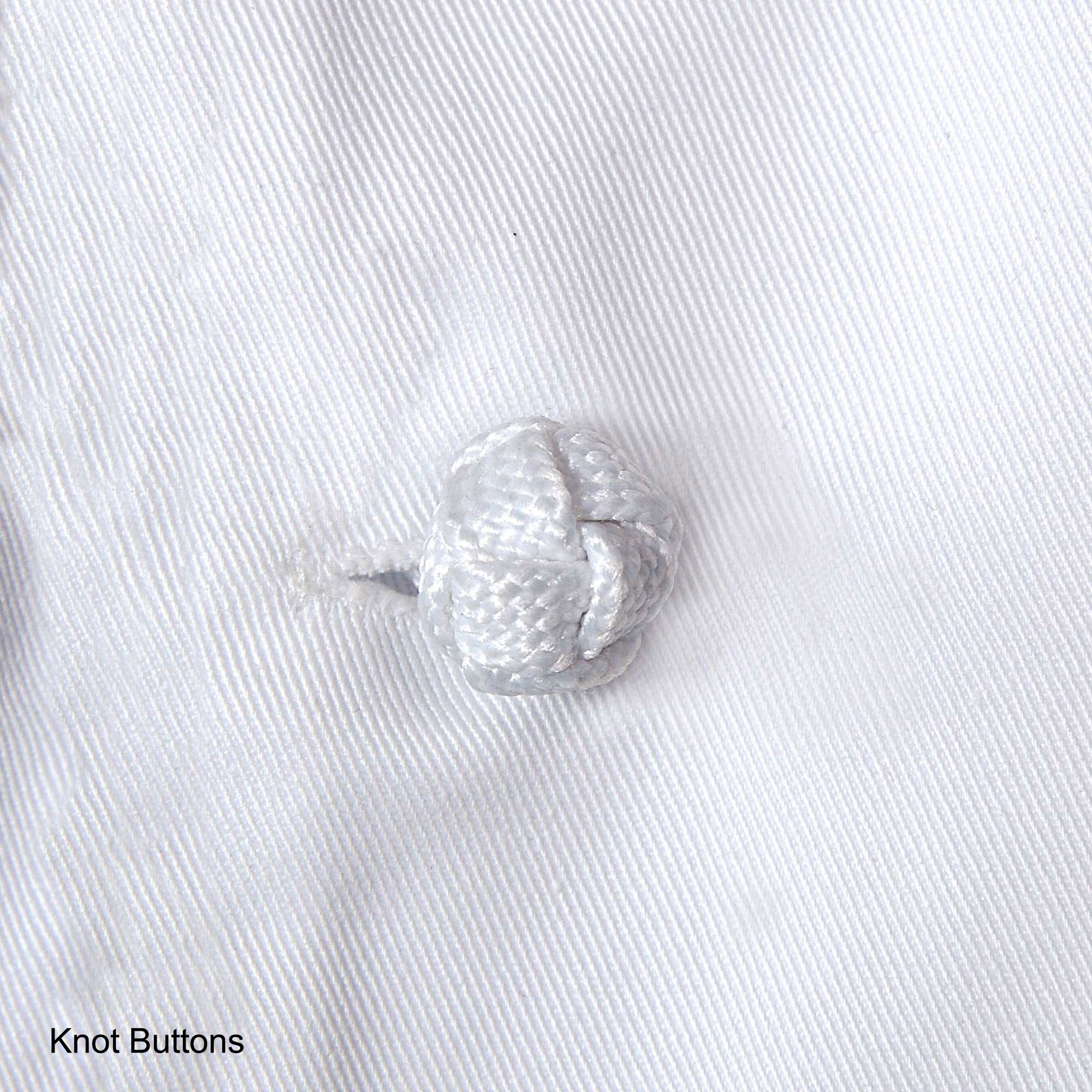 C330-CHEF COAT, 10 KNOT BUTTONS, 100% SPUN POLY (SIZE 42M